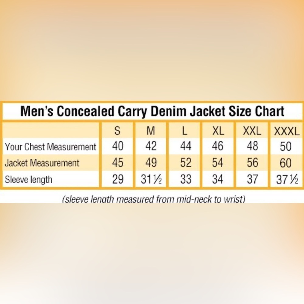 NRA Concealed Carry Denim Jacket Size Medium - Picture 11 of 12